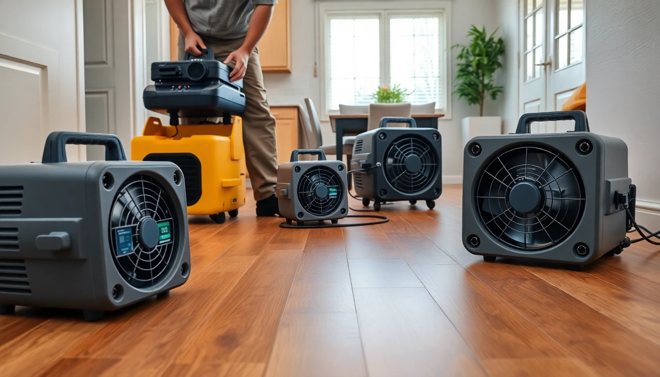 Hardwood Floor Drying